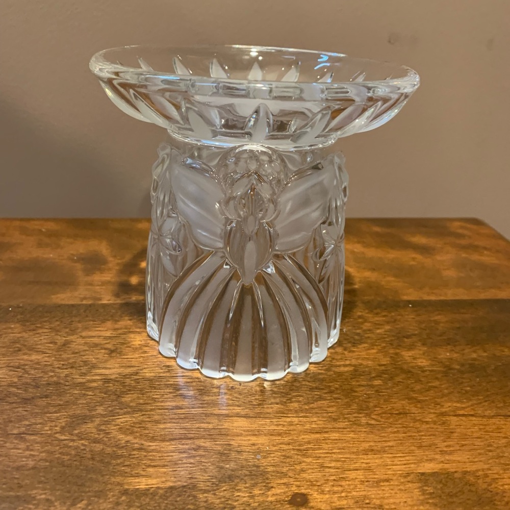 Gotham Elegant Clear Lead Glass Candle Holder